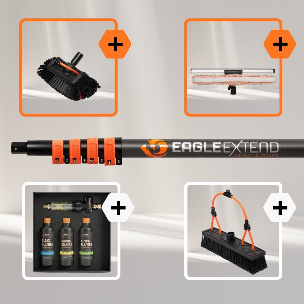 Telescoopsteel Carbon Fiber Supreme + Bundel Glas en Houtwerk