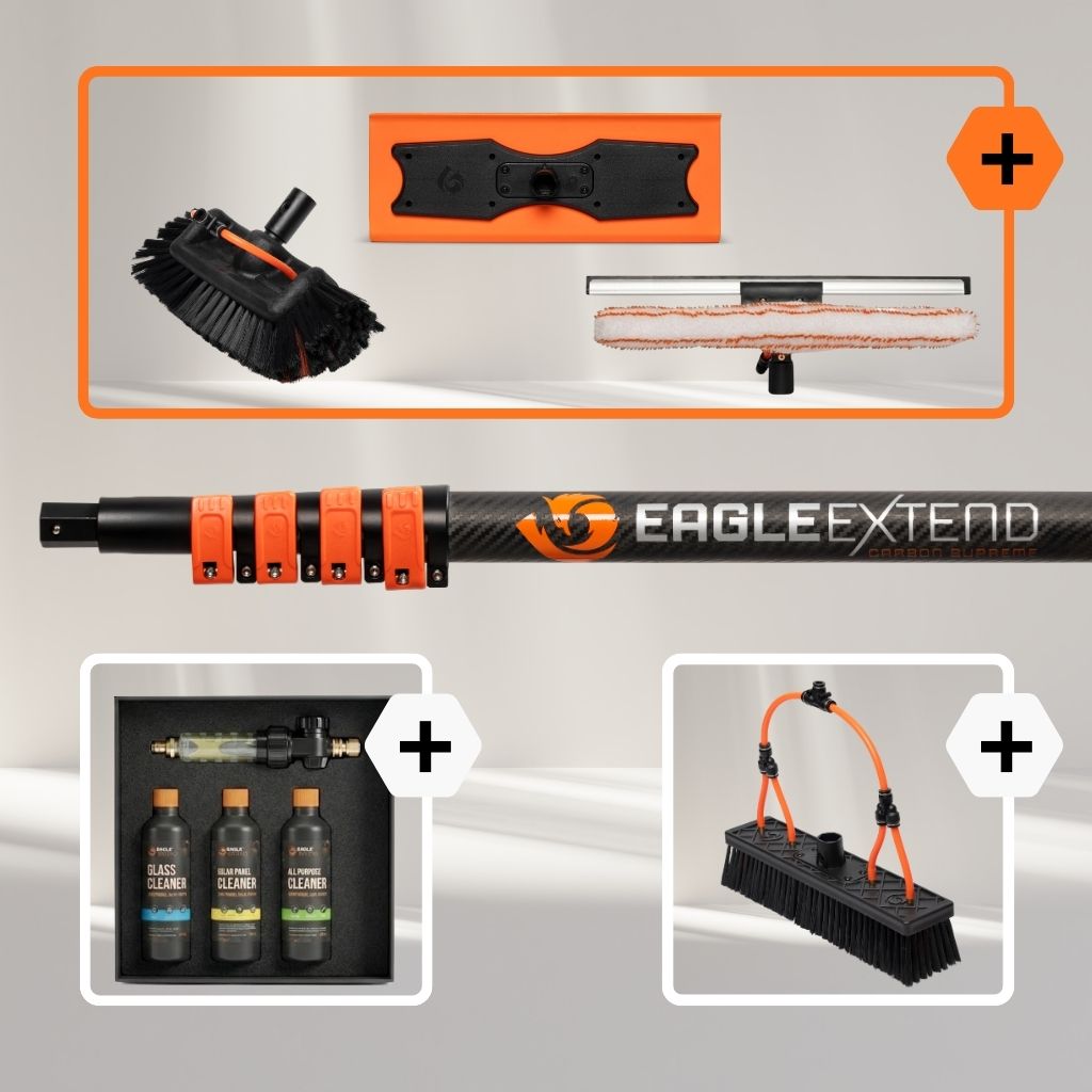 Telescoopsteel Carbon Fiber 3K Supreme + Bundel Glas - Houtwerk - Zonnepanelen