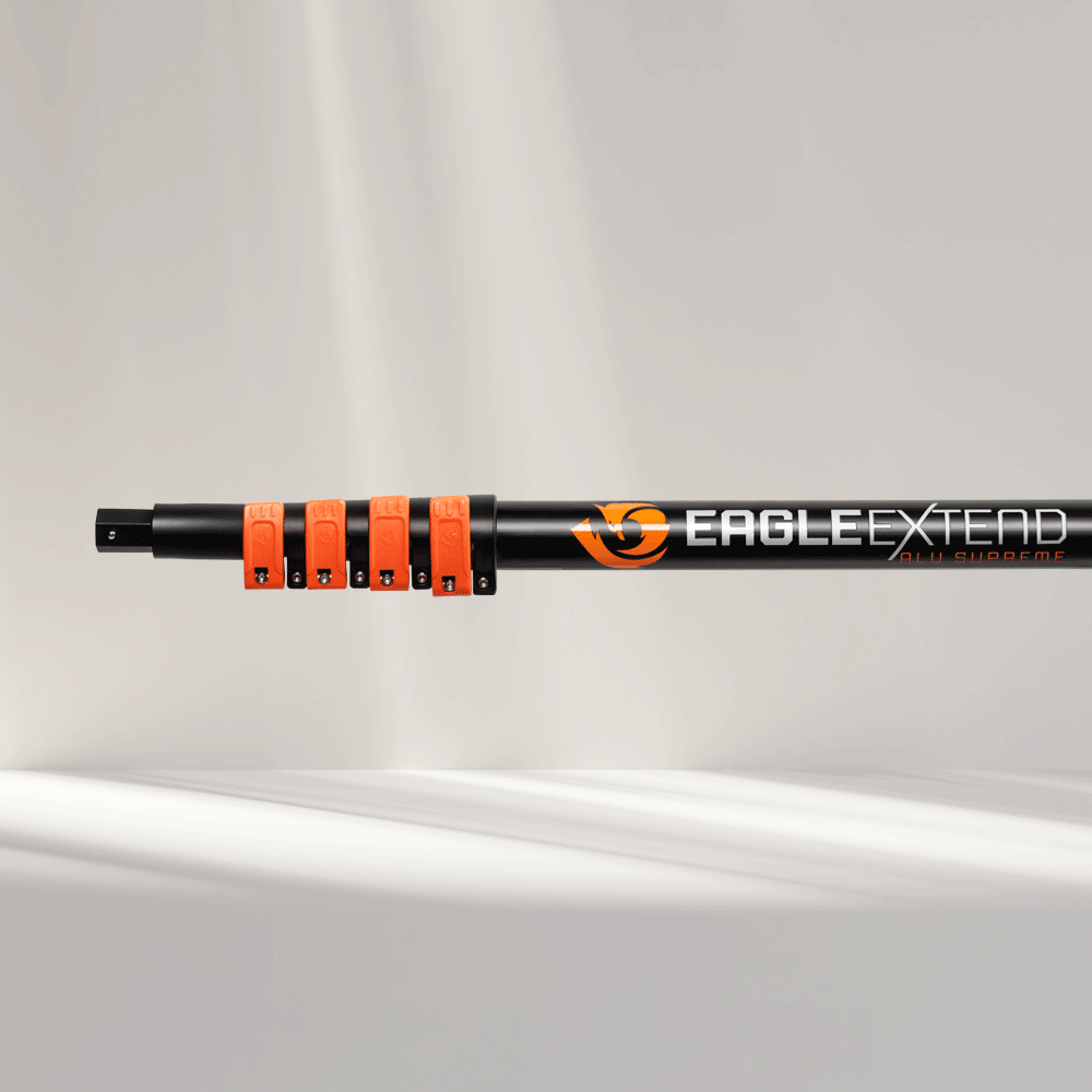 Telescoopsteel Aluminium Supreme incl. HexaLock Wasborstel