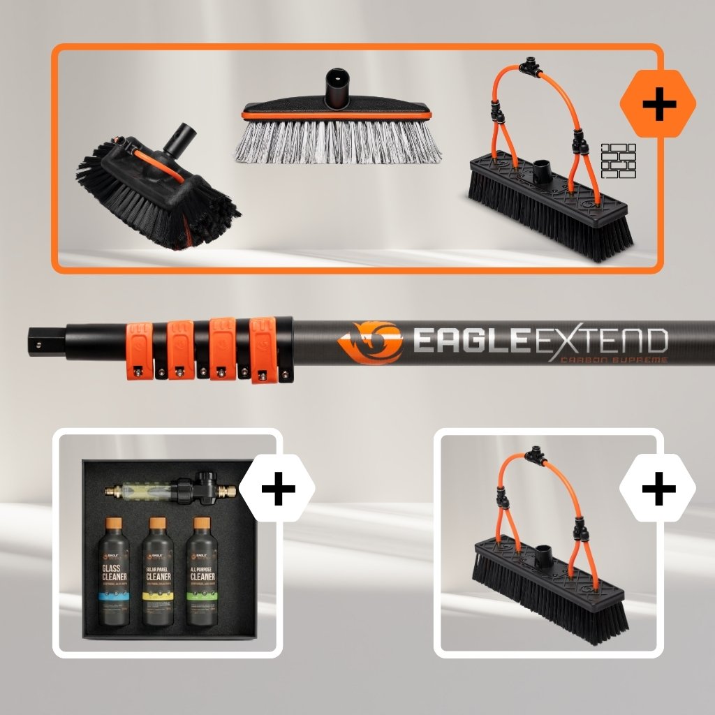 Telescoopsteel Carbon Fiber supreme + Bundel Borstels