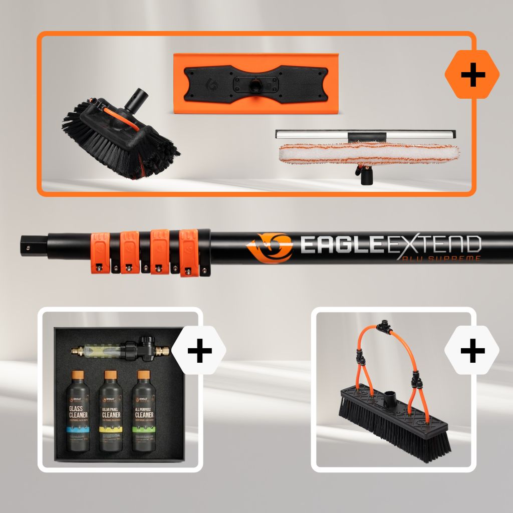 Telescoopsteel Aluminium Supreme + Bundel  Glas - Houtwerk - Zonnepanelen