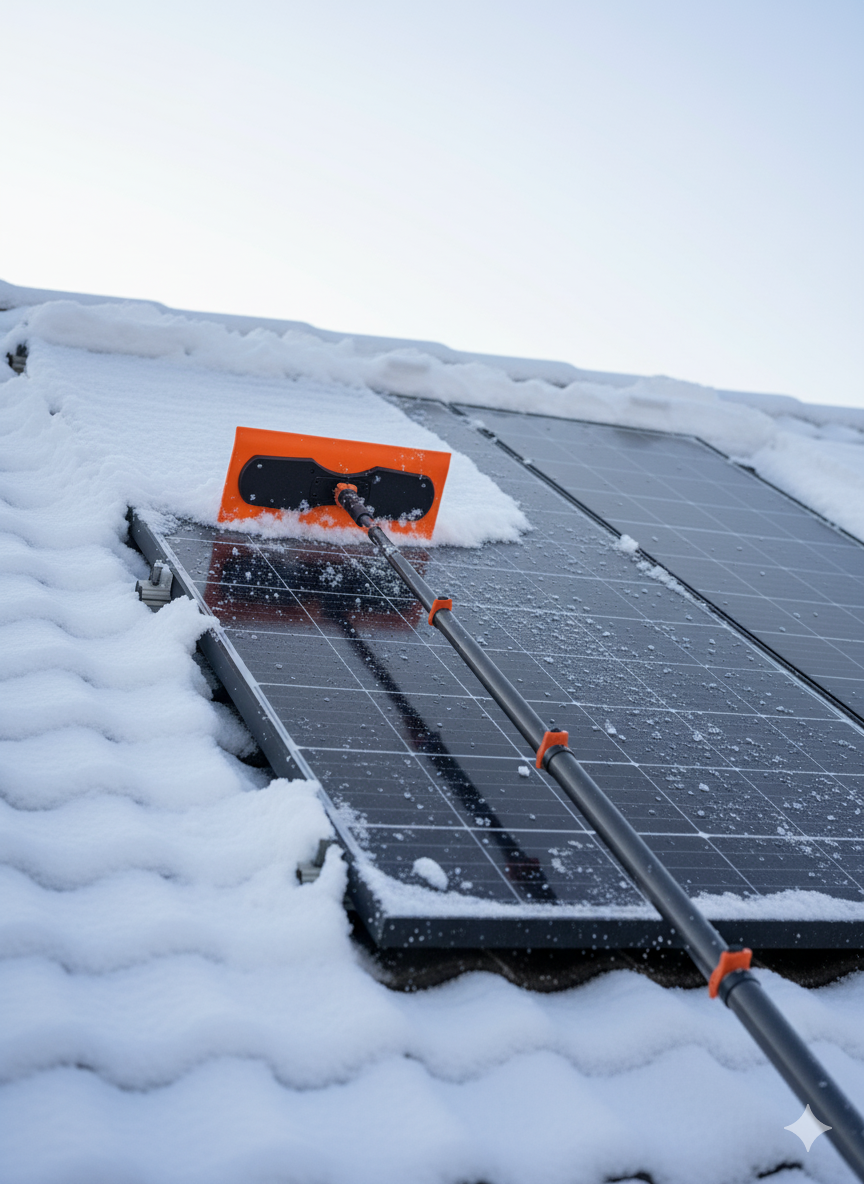 Telescoopsteel Carbon Fiber Supreme + Bundel Glas en Zonnepanelen Vlekkenvrij